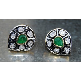ANTIQUE PAAN DIAMOND STUD EARRINGS